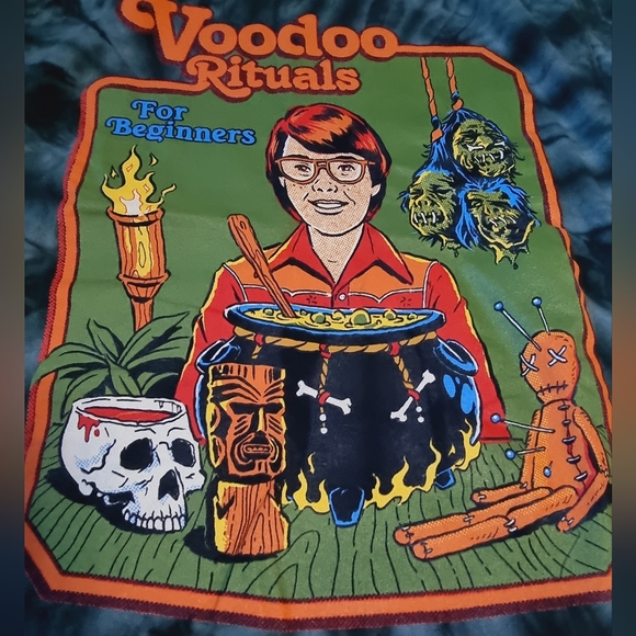 Steven Rhodes Epic 'Voodoo Rituals For Beginners' Tie Dye T-Shirt - Picture 5 of 7